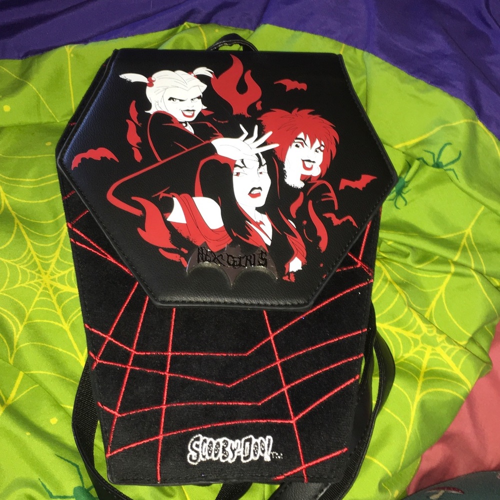Hot Topic Scooby Doo Hex Girls Coffin Backpack!